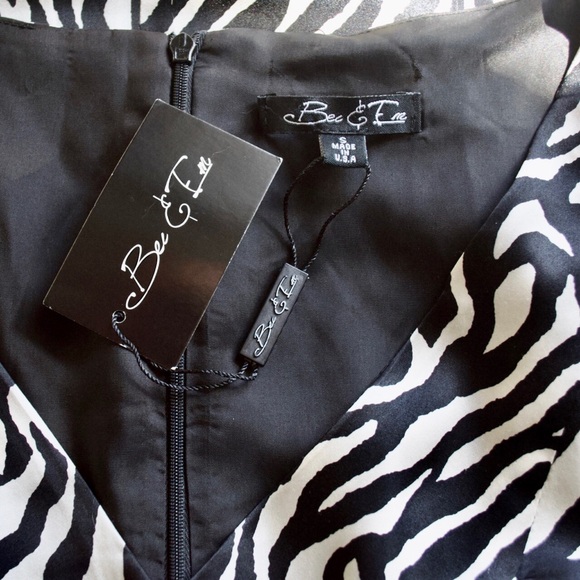 Silk Bec & Em Zebra Print Dress - Picture 6 of 7